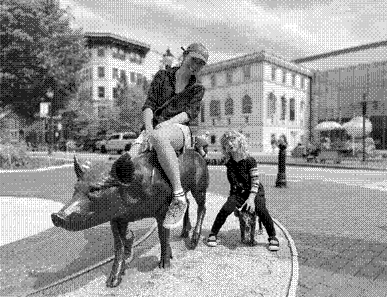 Riding high in downtown Asheville.
